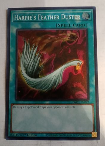 Yu-Gi-Oh! Harpie's Feather Duster EGO1-EN022 — front