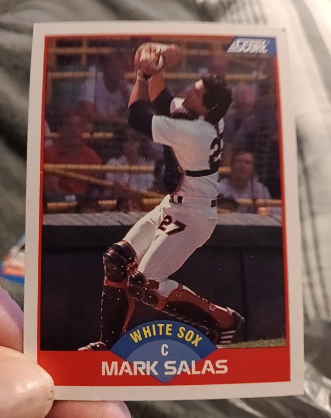 1989 Score #542 Mark Salas Chicago White Sox — front
