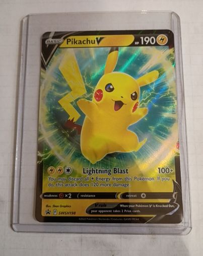 2021 Pokémon SWSH #SWSH198 Pikachu V — front