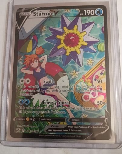 2022 Pokémon TCG Astral Radiance Trainer Gallery #TG13 Starmie V — front