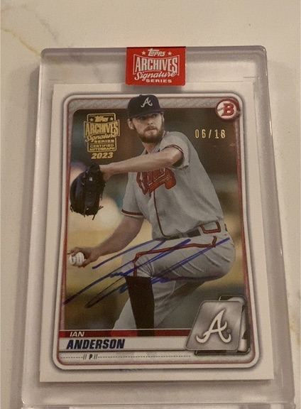 2023 Topps Archives Signature Series #06/18 Ian Anderson — front