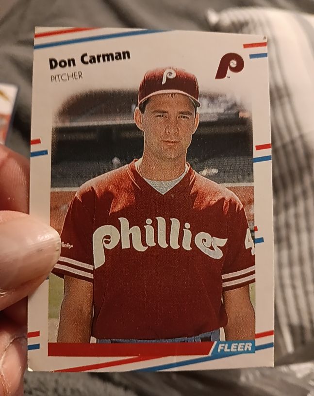 1988 Fleer #300 Don Carman — front