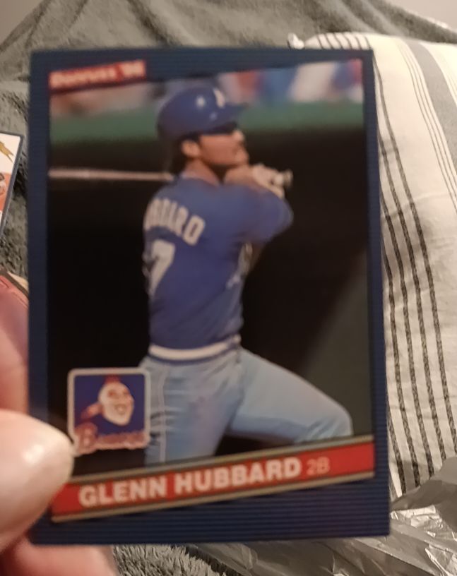 1986 Donruss #141 Glenn Hubbard — front