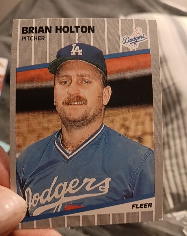 1989 Fleer #63 Brian Holton — front