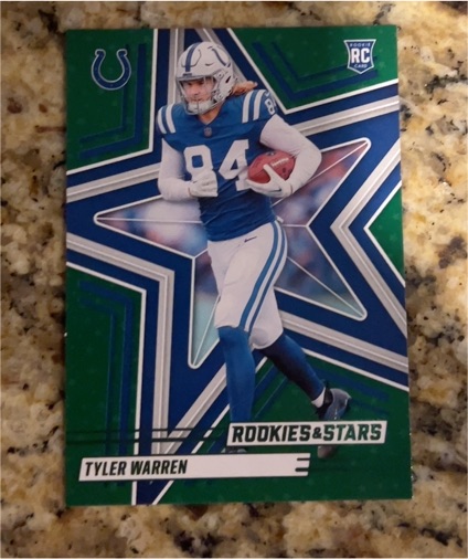 2025 Panini Rookies & Stars #195 Tyler Warren Rookie Red — front