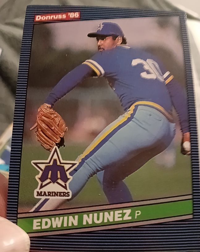 1986 Donruss #145 Edwin Nunez — front
