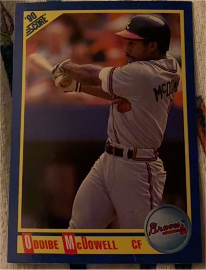 1990 Score #476 Oddibe McDowell — front