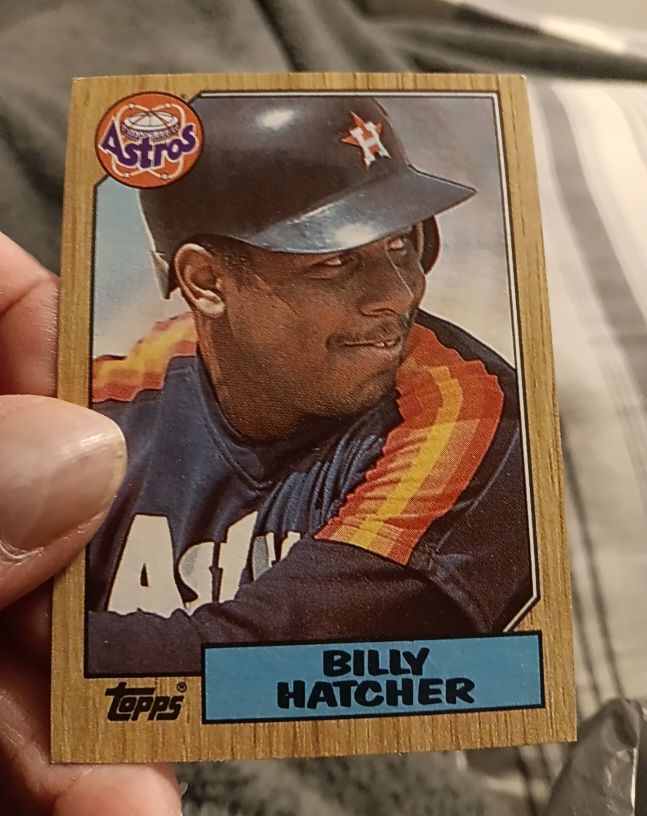 1987 Topps #578 Billy Hatcher — front
