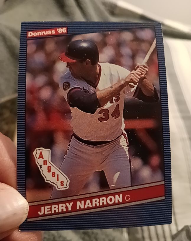 1986 Donruss #451 Jerry Narron California Angels — front