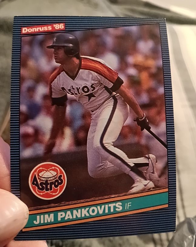 1986 Donruss #450 Jim Pankovits Houston Astros — front