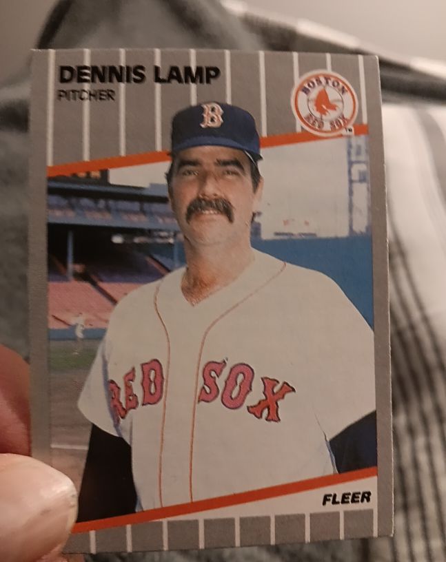 1989 Fleer #92 Dennis Lamp — front