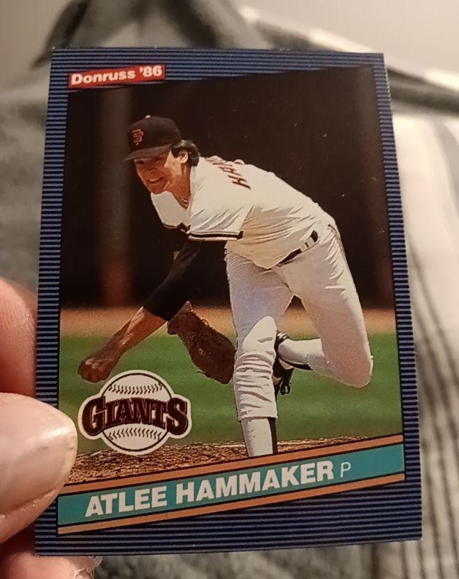 1986 Donruss #445 Atlee Hammaker — front
