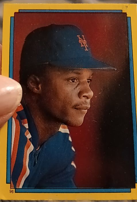 1988 Topps Stickers #96 Darryl Strawberry — front