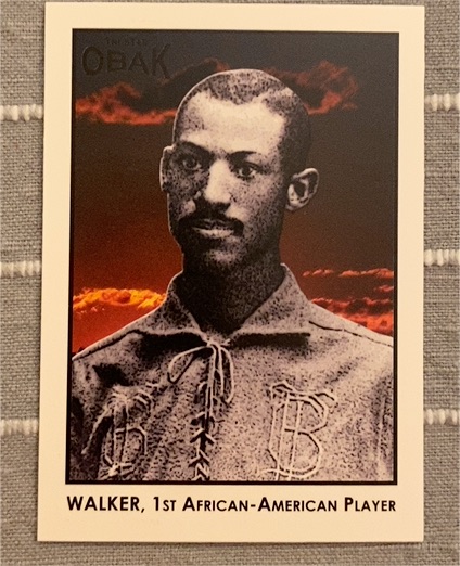2011 TRISTAR Obak # Walker, 1st African-American Player Moses Fleetwood Walker — front
