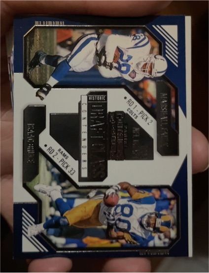 2024 Panini Contenders Historic Draft Class Contenders #14 Isaac Bruce / Marshall Faulk — front