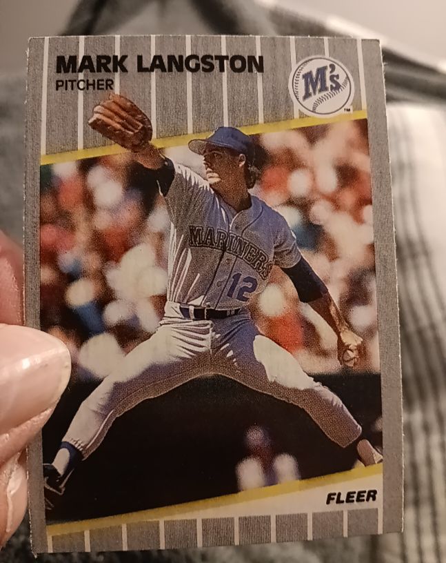 1989 Fleer #551 Mark Langston — front