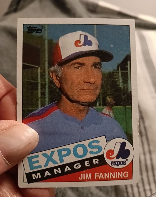 1985 Topps #759 Jim Fanning — front