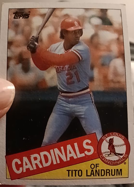 1985 Topps #33 Tito Landrum — front