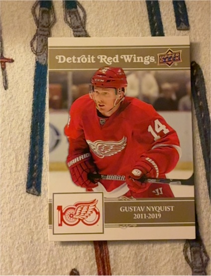 2025 Upper Deck Detroit Red Wings Centennial #14 Gustav Nyquist — front