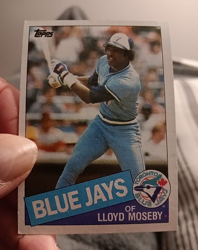 1985 Topps #545 Lloyd Moseby — front
