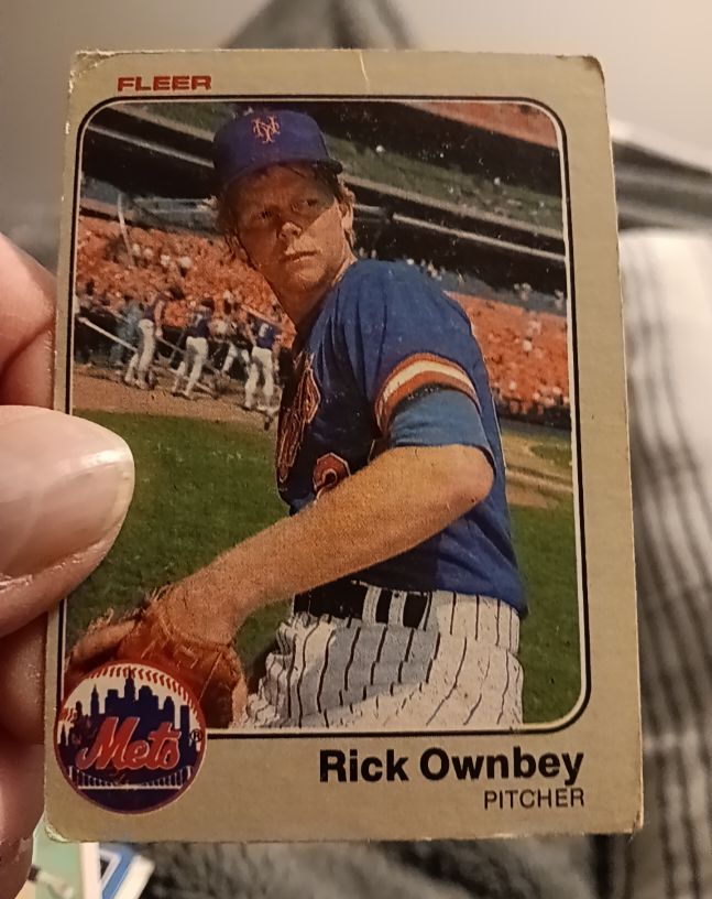 1983 Fleer #551 Rick Ownbey — front