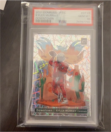 2021 Donruss Optic #DT-28 Kyler Murray Downtown — front