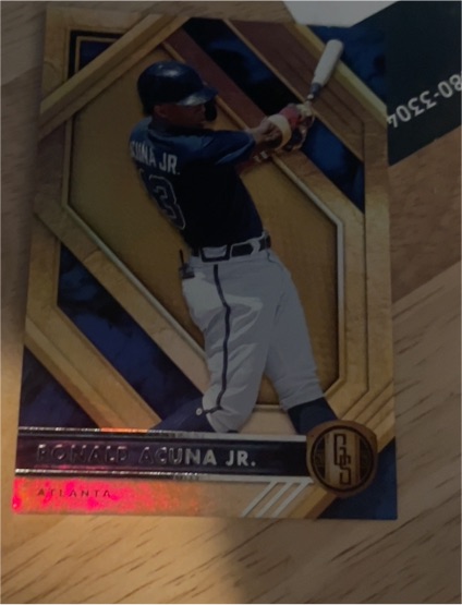 2021 Panini Chronicles Gold Standard #11 Ronald Acuna Jr. - Atlanta Braves — front