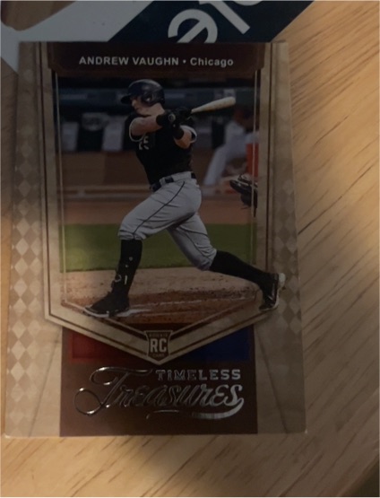 2021 Panini Chronicles #8 Andrew Vaughn Timeless Treasures Rookie — front