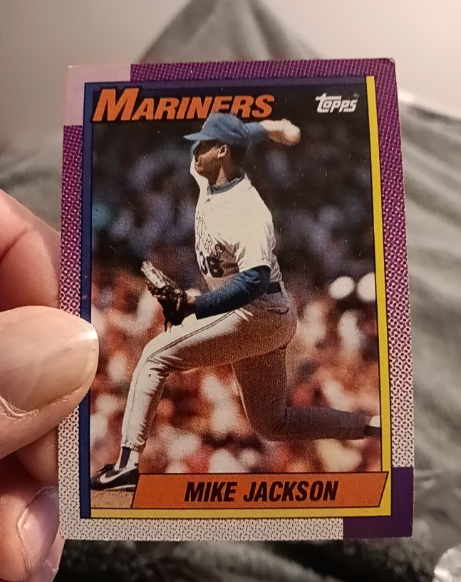 1990 Topps #761 Mike Jackson — front