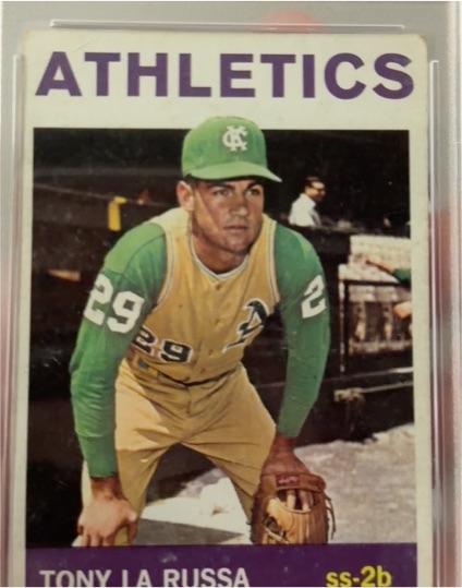 1964 Topps #244 Tony La Russa Athletics — front