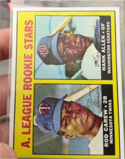 1967 Topps #569 Rod Carew / Hank Allen — front