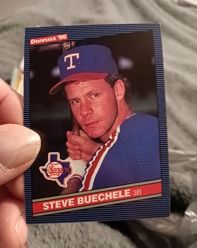 1986 Donruss #544 Steve Buechele — front
