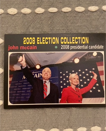 2008 Topps Election Collection John McCain 2008 presidential candidate — front
