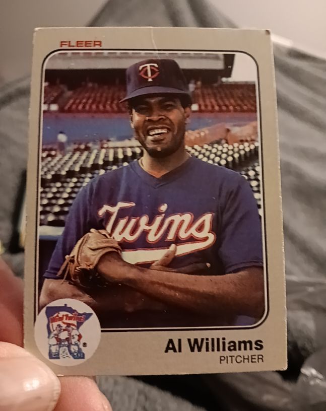 1983 Fleer #628 Al Williams — front