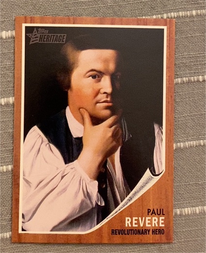 2009 Topps Heritage #33 Paul Revere Revolutionary Hero — front