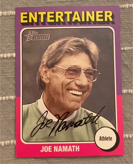 2009 Topps Heritage Entertainer #87 Joe Namath — front