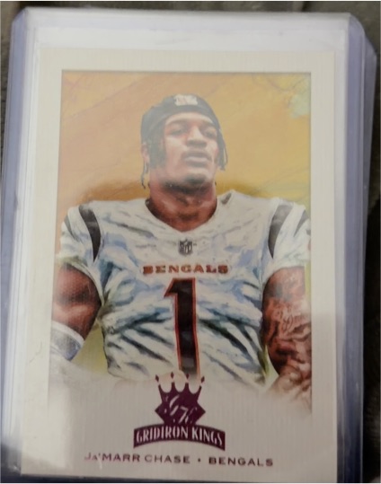 2021 Panini Chronicles Gridiron Kings #GK-24 Ja'Marr Chase — front