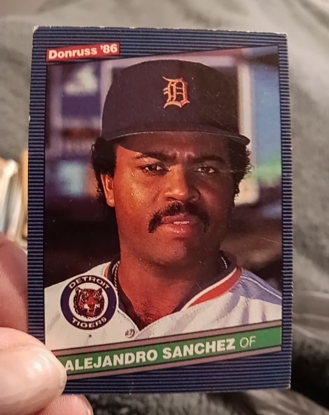 1986 Donruss #415 Alejandro Sanchez Detroit Tigers — front