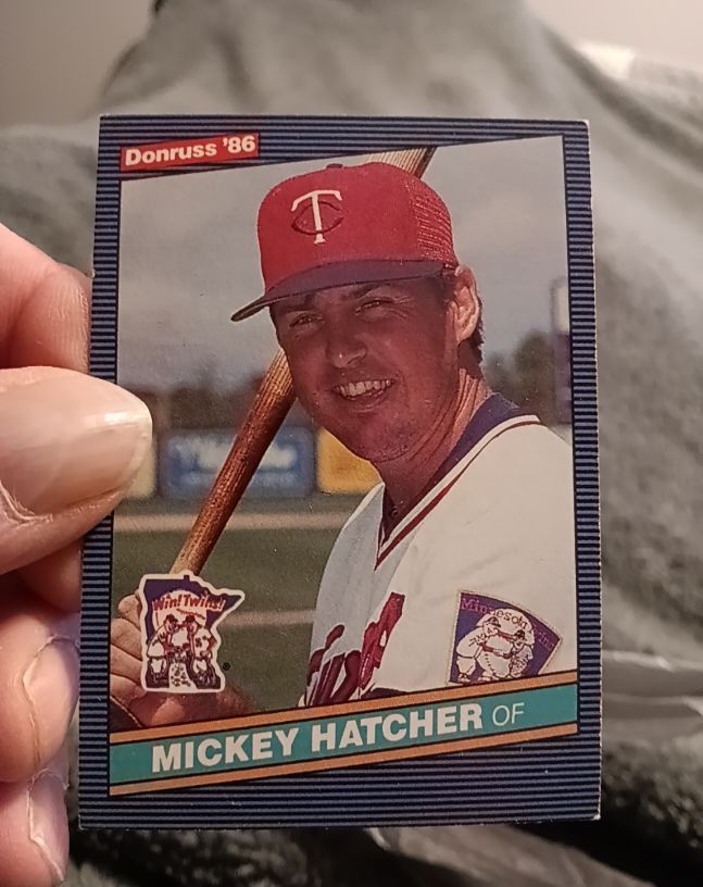 1986 Donruss #269 Mickey Hatcher — front