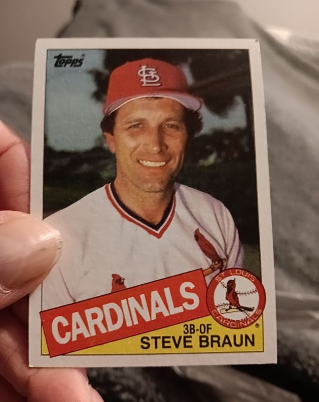 1985 Topps #152 Steve Braun — front