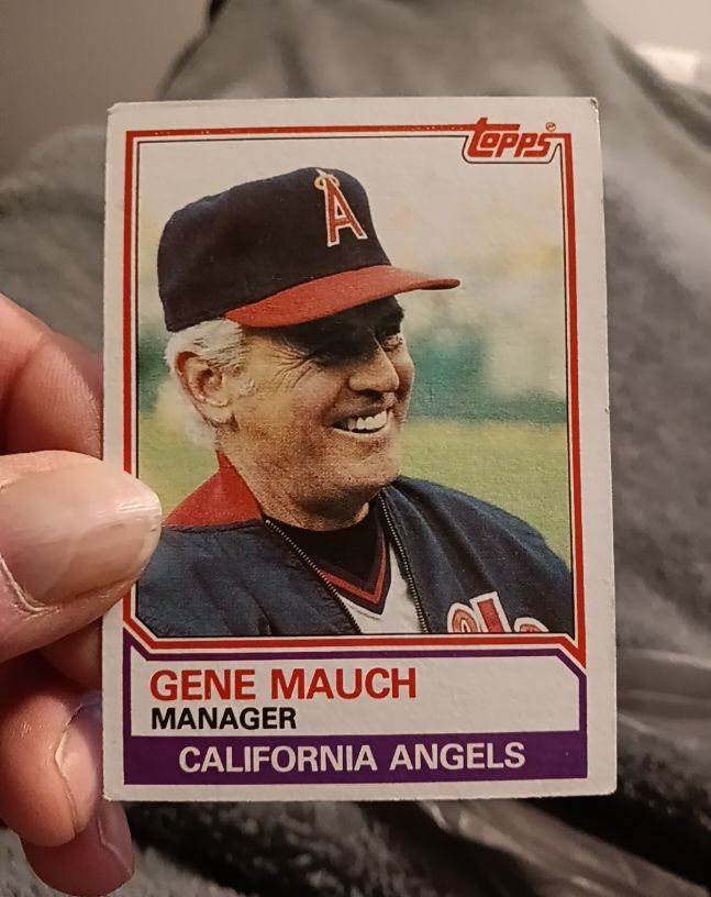 1983 Topps #276 Gene Mauch — front
