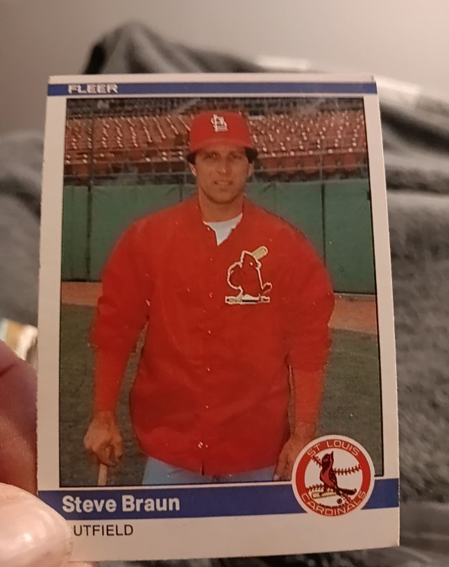 1984 Fleer #320 Steve Braun — front