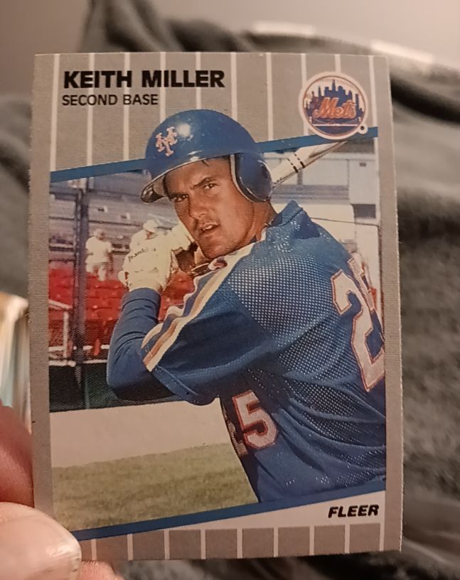 1989 Fleer #45 Keith Miller — front