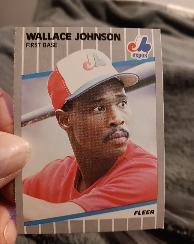 1989 Fleer #382 Wallace Johnson — front