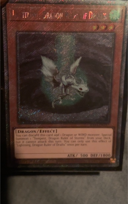 Yu-Gi-Oh! Battles of Legend: Monster Mayhem #BLMM-EN124 Lightning, Dragon Ruler of Drafts — front