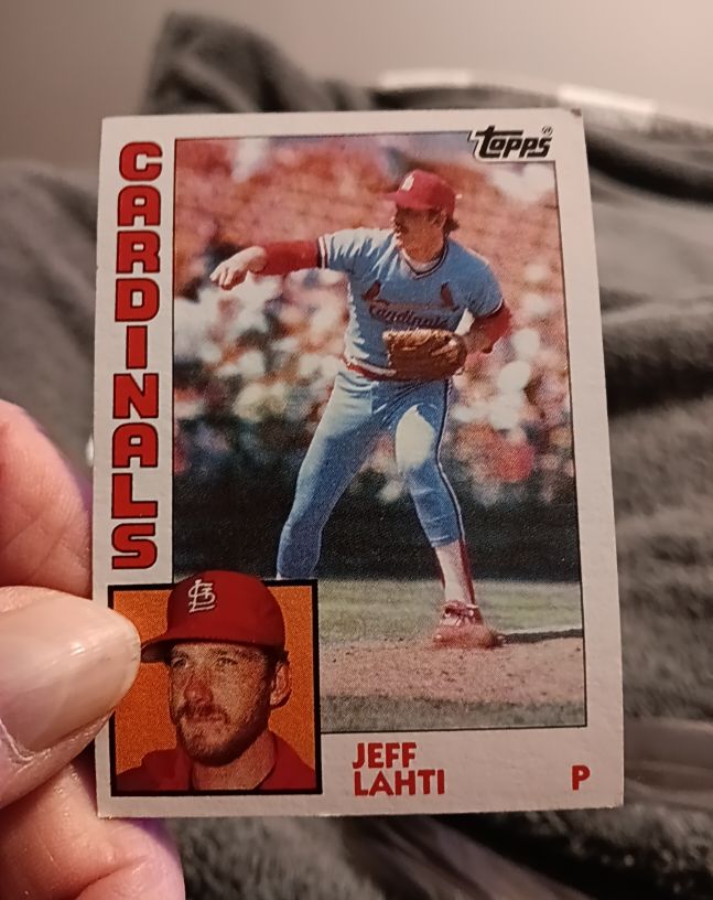 1984 Topps #593 Jeff Lahti — front
