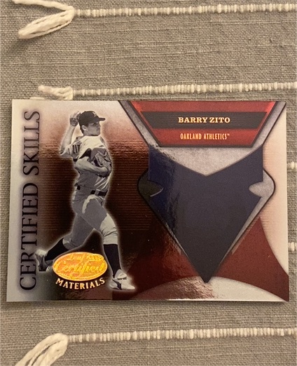 2005 Leaf Certified Materials Certified Skills #CS-2 Barry Zito — front