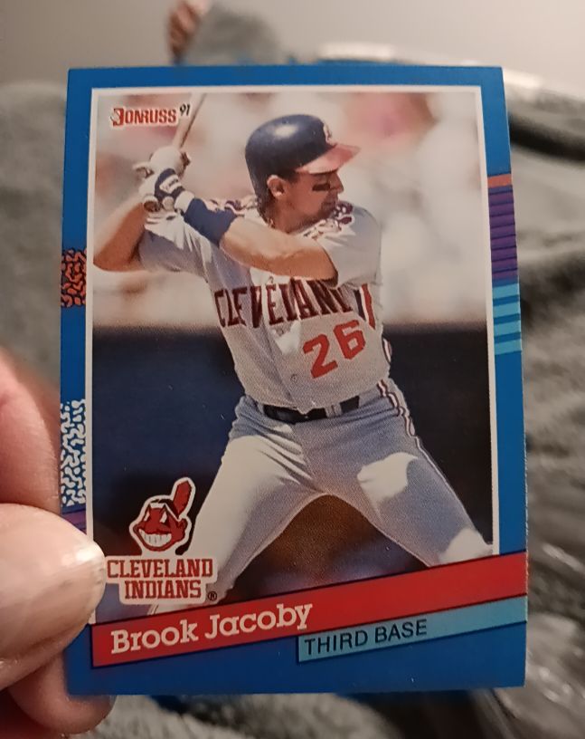1991 Donruss #176 Brook Jacoby — front