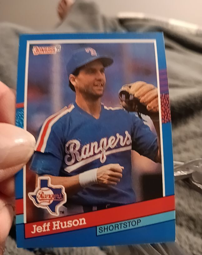 1991 Donruss #305 Jeff Huson Texas Rangers — front
