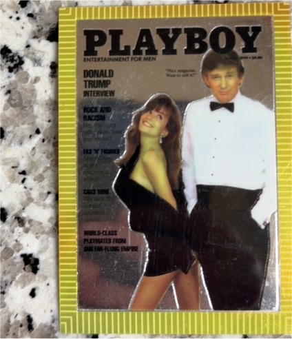 1995 Playboy Chromium Cover Cards #85 Donald Trump — front